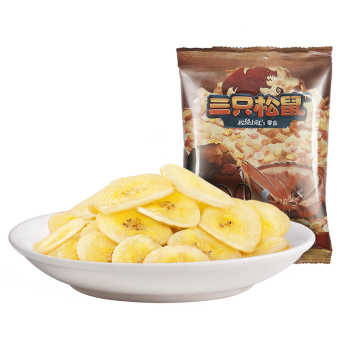 三只松鼠 阳光脆 香蕉片 果干蜜饯休闲零食70g/袋
