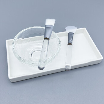 RAOYI 硅胶面膜碗+刷子套装（挖勺硅胶碗+面膜刷）