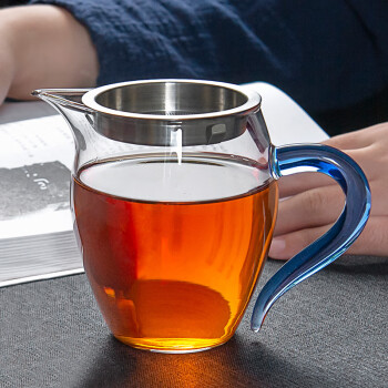雅集玻璃公道杯 耐热加厚带过滤茶漏分茶器茶海公杯 茶具配件