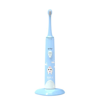 牙护士（yahushi）磁悬浮电机声波儿童牙刷杜邦软毛儿童电动牙刷 浅蓝