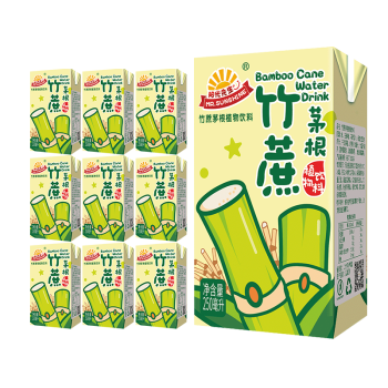 阳光先生（MR.SUNSHINE）竹蔗茅根植物果味饮料250mlx10盒 甘蔗汁口味 家庭聚会分享整箱装
