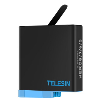 TELESIN适配gopro Hero8电池gopro8配件运动相机电池 不弹窗 全解码