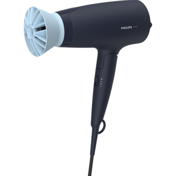 飞利浦（PHILIPS）电吹风机 57°C低温速干 负离子养发 性价比优选 BHD315/05小花筒 黑蓝