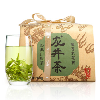 卢正浩  茶叶绿茶  醇香老茶树雨前龙井春茶传统纸包（6112605）200g