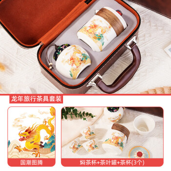 智美环球 龙年专版茶具旅行套装送礼伴手礼纪念品定制企业 TC0360