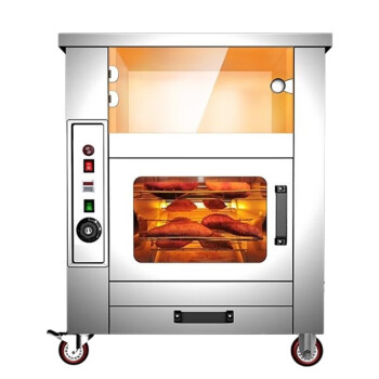 苏勒 燃气烤红薯机商用摆摊烤肠机全自动电热烤箱玉米烤炉烤地瓜机 台式88型烤地瓜-带展示柜-燃气