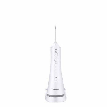 松下（Panasonic）冲牙器洗牙器牙线 超声波洁牙器预防牙结石便携式 5档变频模式  EW1511W 白色
