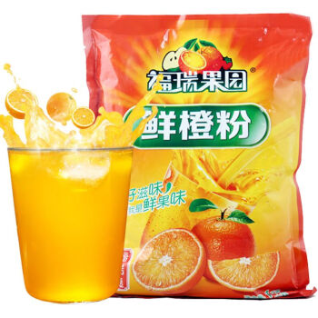 福瑞果园原料冲调浓缩橙汁速溶固体饮料果珍特浓果汁粉 鲜橙粉1000g*3袋