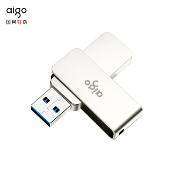爱国者（aigo）U330 32GB USB3.0 U盘 金属旋转系列 银色（个）
