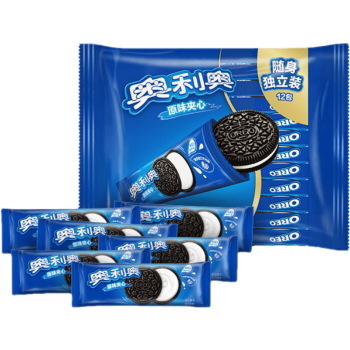 奥利奥夹心饼干原味独立包装休闲网红零食办公室食品 原味 349克