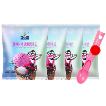 焙芝友 冰淇淋粉 蓝莓味100gx4袋 JS