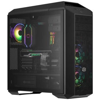 酷冷至尊(CoolerMaster)MC Pro5 EATX台式电脑中塔机箱 钢玻侧板/模组化设计/5硬盘位/6风扇位