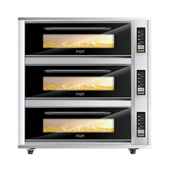 苏勒 烤箱商用一层一盘蛋糕面包披萨烘炉单层烤大容量平炉电烤箱 三层六盘电脑版KPS36A 1盘