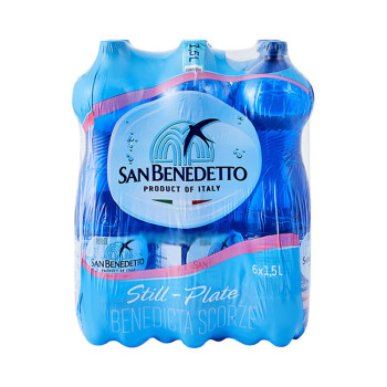 意大利进口 圣碧涛（San Benedetto）饮用天然水 1.5L*6 （新老包装交替发货）（不同于矿泉水）