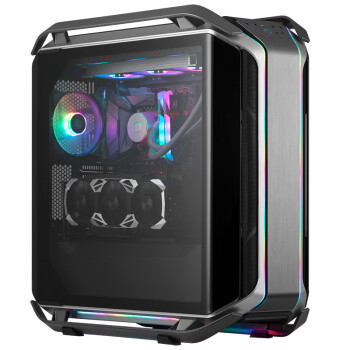 酷冷至尊C700M EATX全塔台式电脑机箱 支持420散热水冷/单侧双曲钢化玻璃/机身ARGB灯效/4090