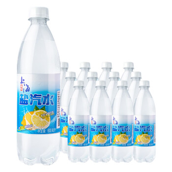 盐众乐上海风味盐汽水 600ml*24瓶柠檬口味夏季清凉碳酸饮料