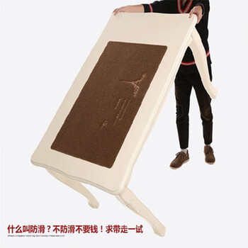 
                                        地垫门垫进门入户门厅门口脚垫卧室浴室吸水防滑垫子家用厨房地毯 黑灰四叶草 60CMx90CM                