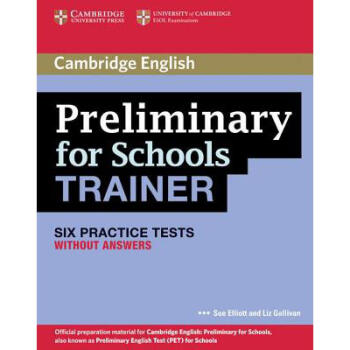 preliminary for schools trainer: six practice tests without