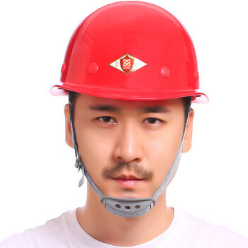 工地安全帽 安全头盔 领导建筑工地劳保帽 红色