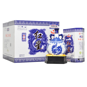 紅星 青花瓷珍品二鍋頭52度 750ml *6瓶整箱裝