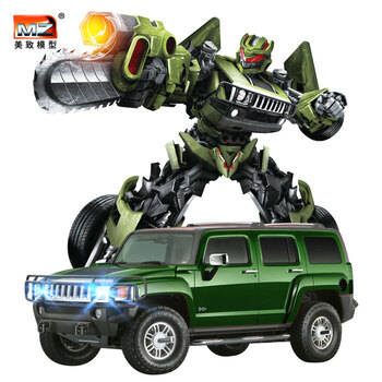 形金刚遥控车悍马遥控汽车一键变形汽车人智能