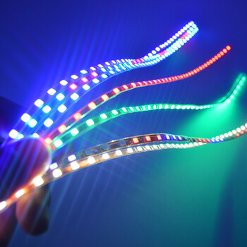 摩托车电瓶车改装跑马灯 流水彩灯鬼火福喜装饰爆闪灯 汽车底盘led