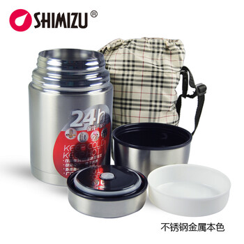 清水大容量保温饭盒  不锈钢焖烧壶    焖烧杯罐便携保温壶  保温汤壶粥壶6251 800ml