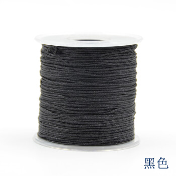 
                                                                                迈利达 台湾72#尼龙蒲公英佛珠线绳 珠宝线 手工DIY手绳编织线0.8mm 黑色一卷                