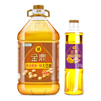 金鼎 食用油非转基因一级大豆油5l,降价幅度3%