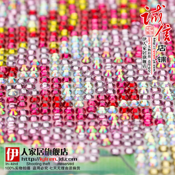 伊人新款5D钻石画花卉 娇艳玫瑰 全彩水晶圆钻钻石绣家居装饰水钻钻石十字绣客厅贴钻画卧室