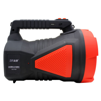 DP 久量 LED-7054 LED强光工矿探照灯/手电筒 带警示灯20W 14000毫安