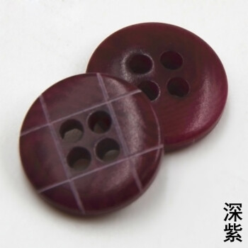 
                                        迈利达激光果实纽扣 衬衣钮扣 彩色童装扣子 20色可选 深紫2颗 11mm(2颗)                