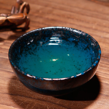 祥茹茗品台湾陶艺家郭聪仁窑变天目盏 全手工窑变圆杯个人品茶碗品茗曜变 郭聪仁天目盏 郭聪仁
