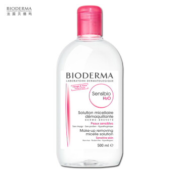 贝德玛（Bioderma）舒妍多效洁肤液500ml （深层清洁 卸妆水 敏感肌 舒缓保湿 粉水 眼唇可用）