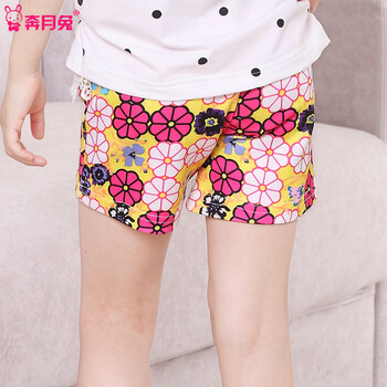 奔月兔童装 女夏装2014<em>可爱蝴蝶结</em>碎花女童短