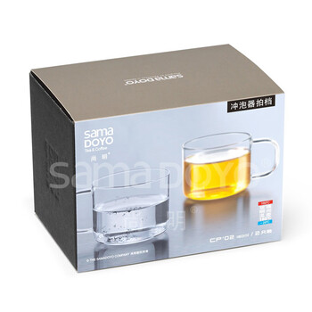 
                                                            尚明 CP02玻璃品杯 小茶杯  耐热水杯 透明品茗杯 带把茶杯子  两只装 两只装                