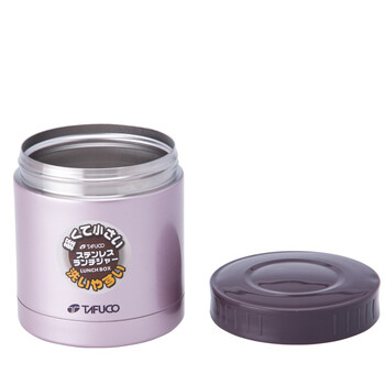 泰福高（TAFUCO） T-2008 纯味系列保温饭盒便当盒 350ML+220ML*2紫色