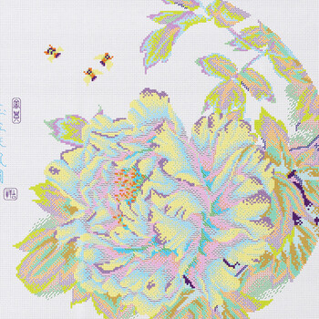 
                                        ks十字绣正品专卖新款清新印花布棉线系列牡丹富贵花开玉立春风暗香盈袖 牡丹花开两联画套餐---埃及长绒棉版                