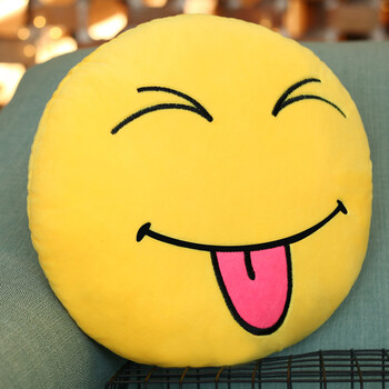 qq表情暖手抱枕 emoji滑稽表情手暖公仔毛绒玩具娃娃