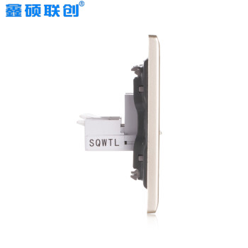 鑫硕联创两位双电脑网线插座 S85系列面板 香槟金S600