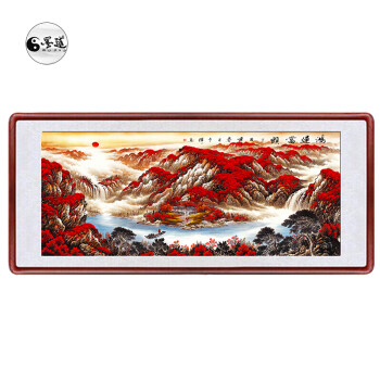 s6鸿运当头山水画靠山字画办公室客厅装饰画国画壁画挂画sn3305sn4818