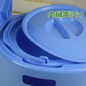 
                                        移动坐便器 高度35CM 移动马桶 老人马桶孕妇便桶塑料马桶 蓝色                