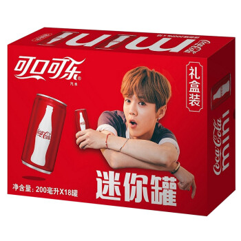 可口可乐(coca-cola 可乐 200ml*18罐 汽水碳酸饮料 迷你小瓶装礼品