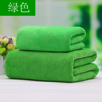 美容院浴巾批发加厚定制按摩床单理疗酒店带洞铺床专用大毛巾 绿色
