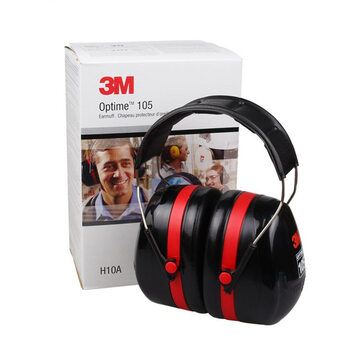 3M H10A防噪音耳罩 头带式 隔音 防噪音耳罩 学习 工厂 射击降噪 H10A防护耳罩(1箱10个)