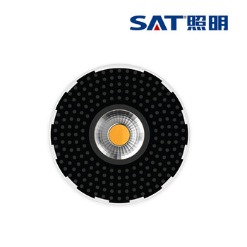 SAT照明圆规系列LED轨道射灯 导轨灯全套大功率服装店铺珠宝展厅橱窗灯 40W暖黄光 白色 嵌入式射灯