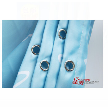 星美澳洲兰 防水防霉加厚卫生间浴帘 涤纶浴帘布 酒店门帘 窗帘挂帘 宽80*高180澳洲蓝色