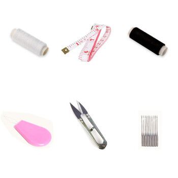 缝纫机家用配件大礼包 黑白线 小剪刀 拆线器