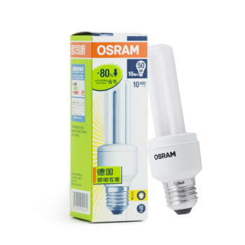 欧司朗（OSRAM）标准型节能灯10W暖白色E27五支装
