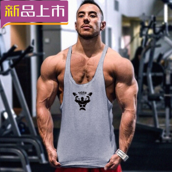 健身背心男宽松健美运动吊带工字训练简约背心t恤吸汗